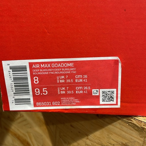 Brand new in box Nike ACG Air Max Goadome in suede deep burgundy with gum sole. - Picture 5 of 5